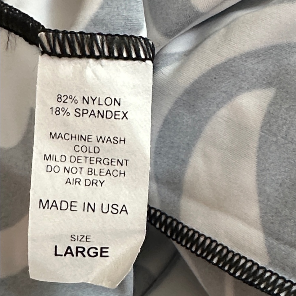 NWT Women’s Southwind UPF 50+ Black & White Nylon & Spandex Wide Leg Pants Sz L - Picture 7 of 7